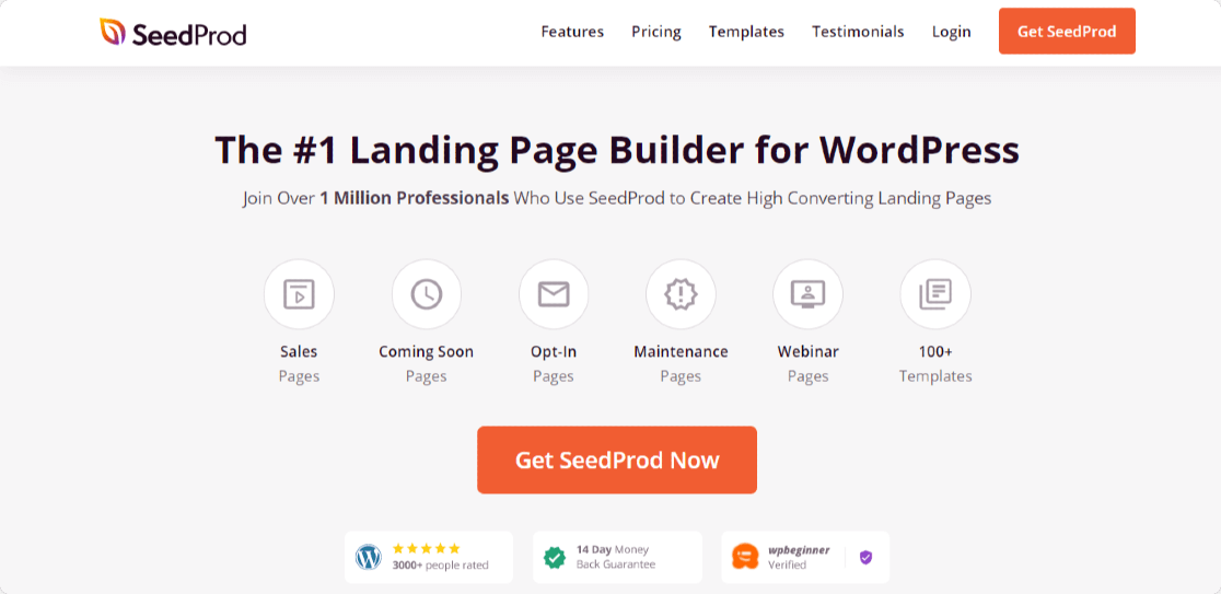 seedprod - best landing page builder for wordpress