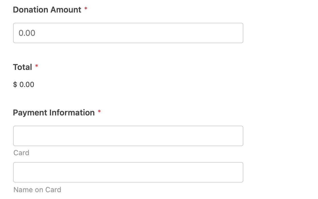 Setting up payment fields to use with Square conditional logic