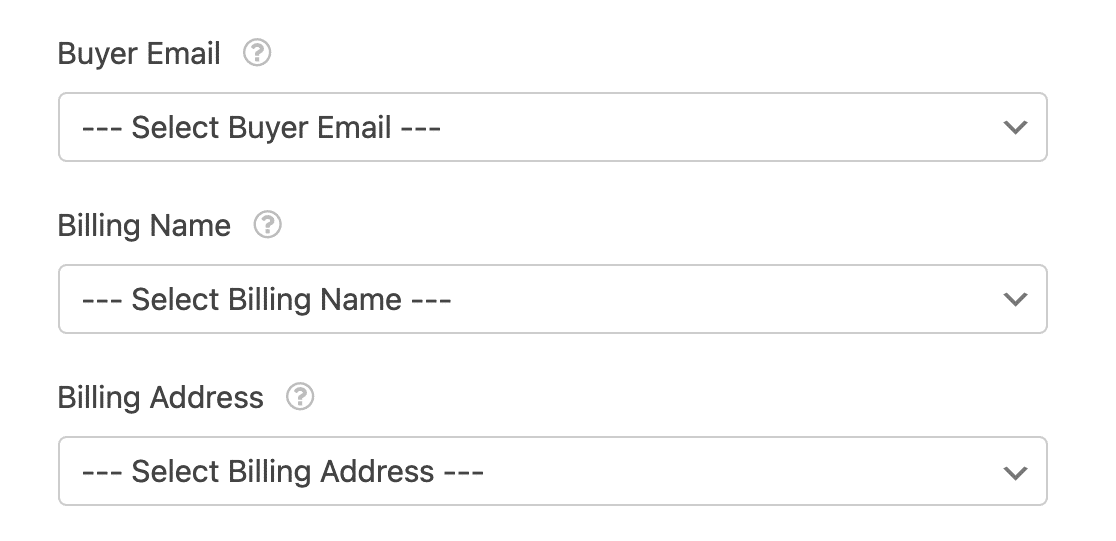 Mapping fields from a form to user information in Square