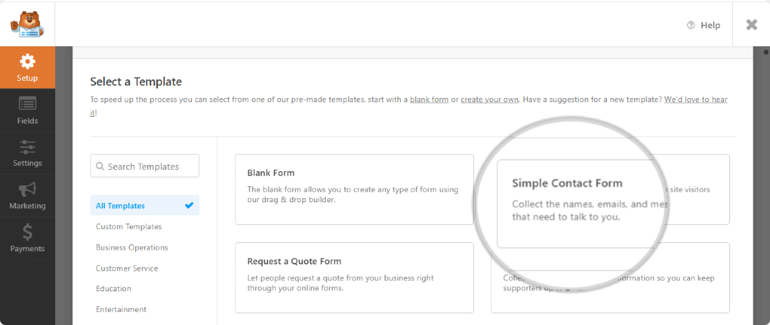 simple-contact-form-template