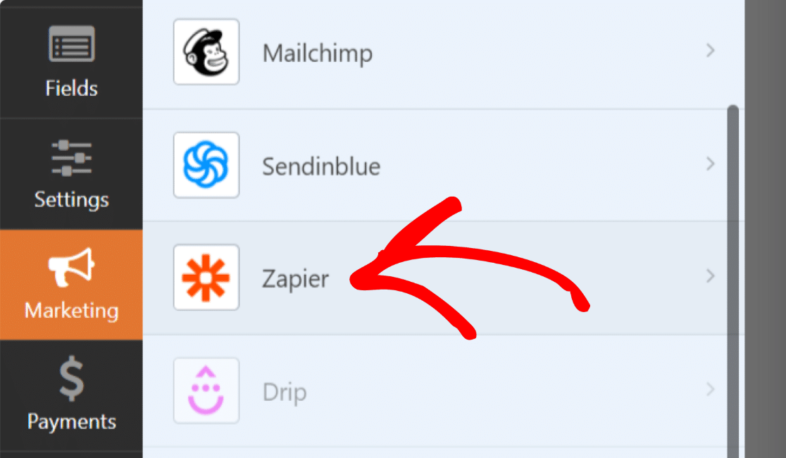 connect your form to Zapier to get slack notifications from wordpress forms