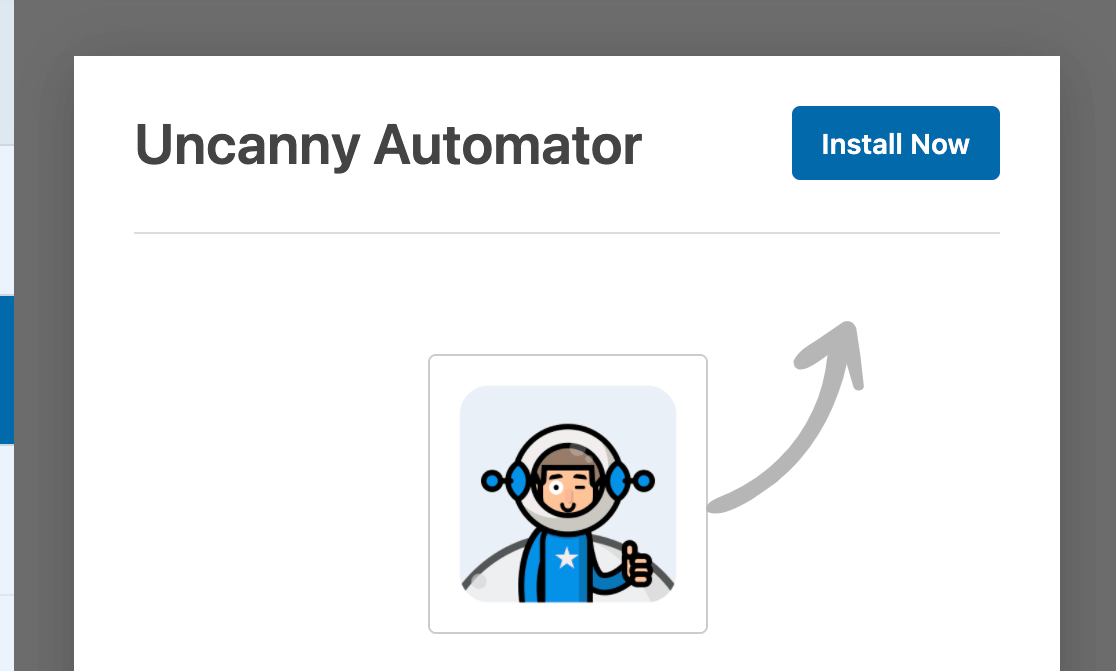 Installing Uncanny Automator from the Form Builder