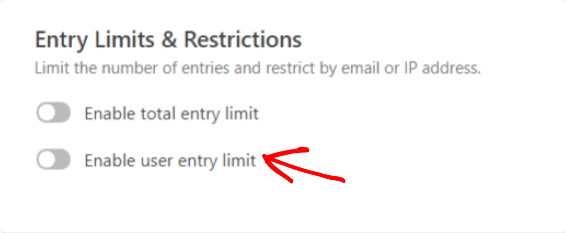 Limit Form Entries by User IP or Email Address 