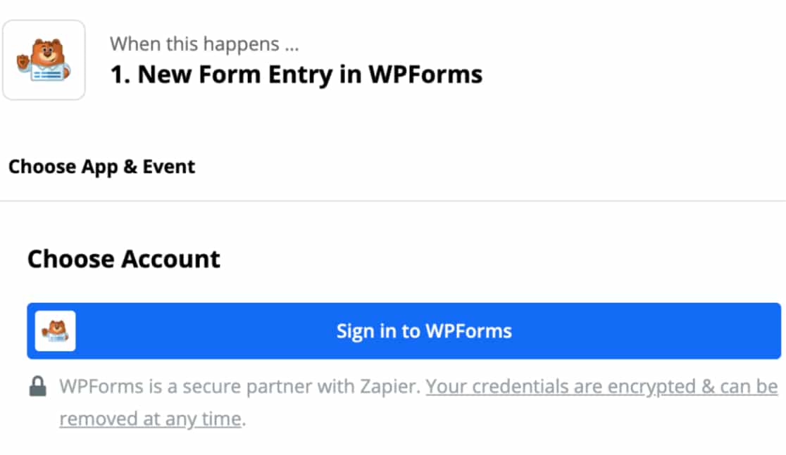 sign-in to wpforms