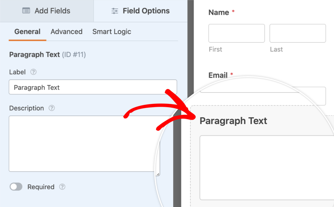 text form field word