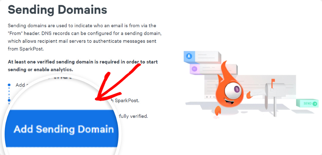 click sending domains