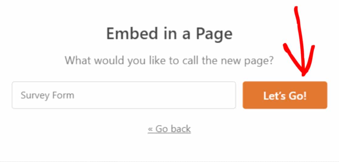 embed save and continue form
