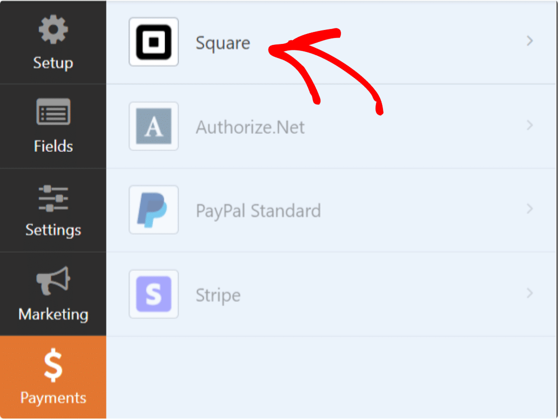 enable square payment