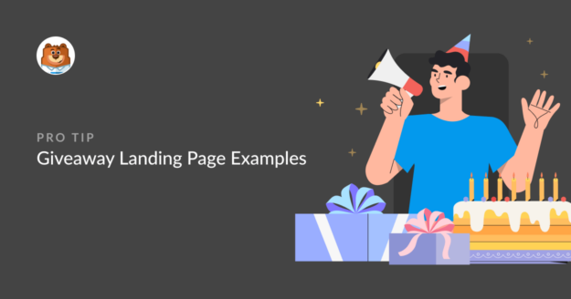 giveaway landing page examples