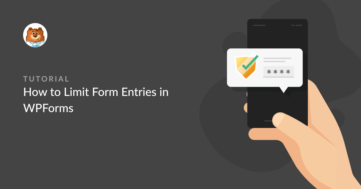 Formulareinträge in wpforms begrenzen
