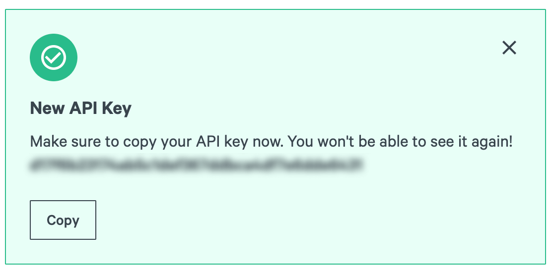 sparkpost api key