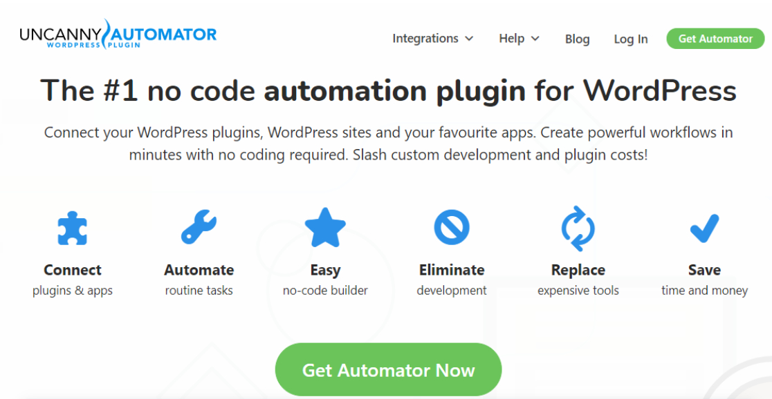 uncanny automator wordpress automation tools