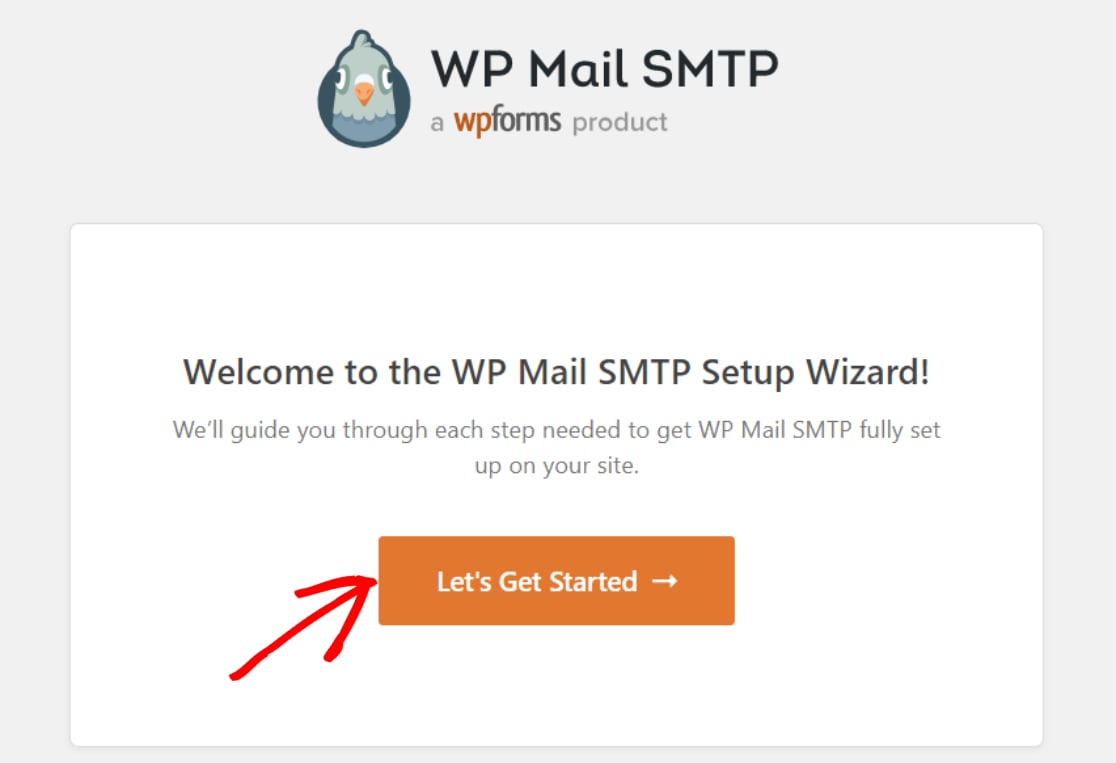 WP Mail SMTP setup wizard