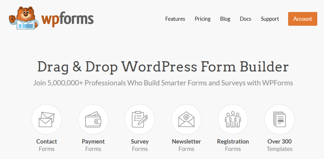 wpforms to automate wordpress contact forms
