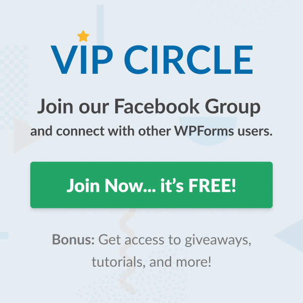 Join WPForms Facebook Group