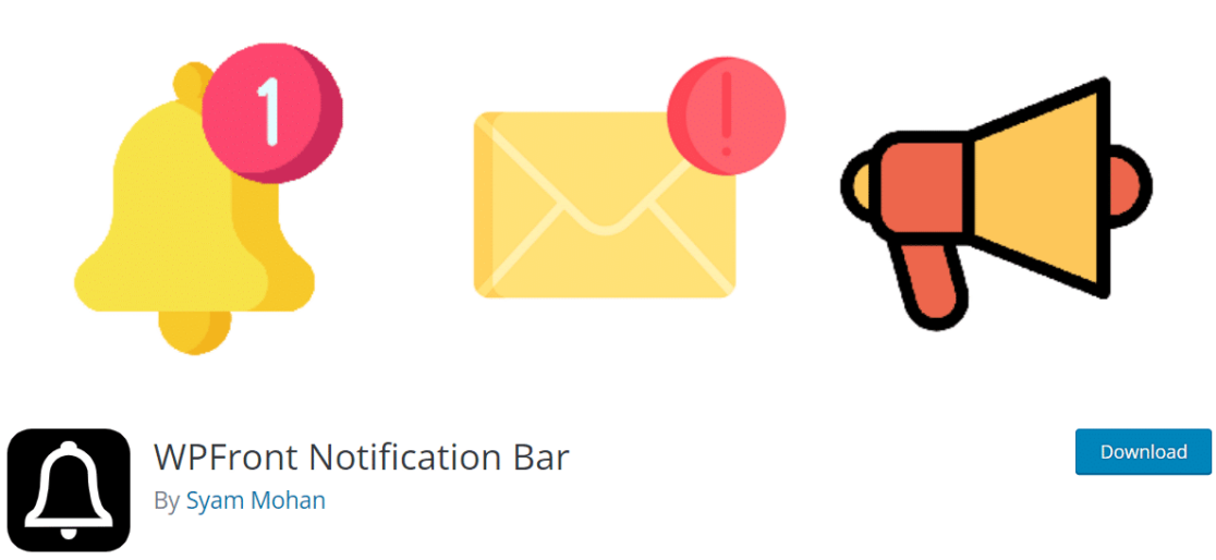 WPFront Notification Bar