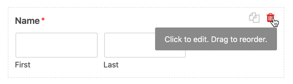 Delete name field on SendFox form