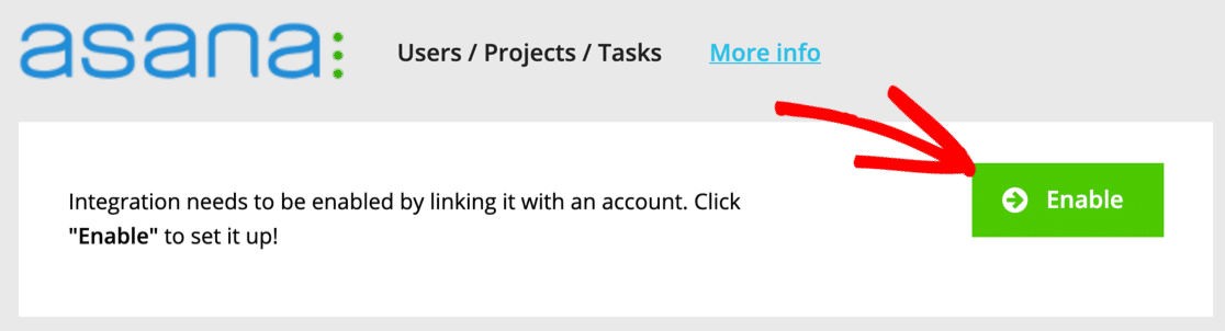 Enable Asana integration