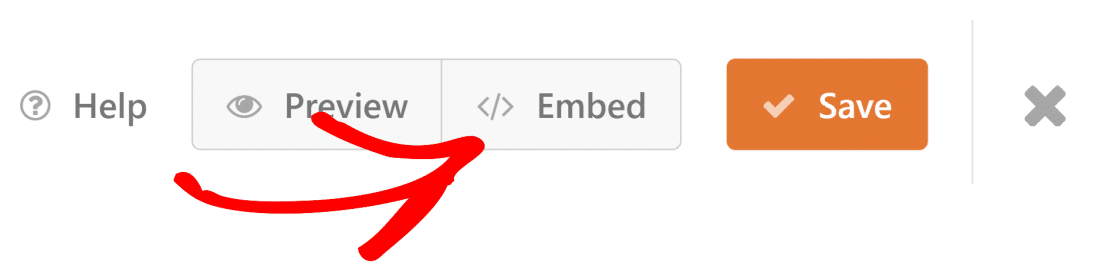 Embed form button