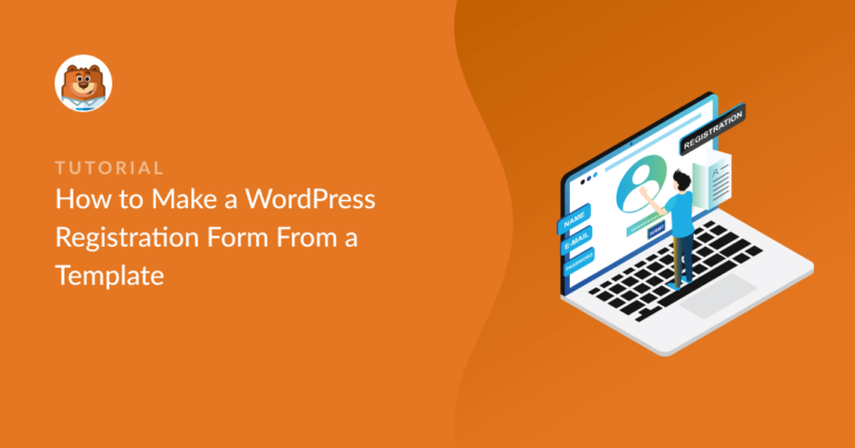 make custom registration form wordpress