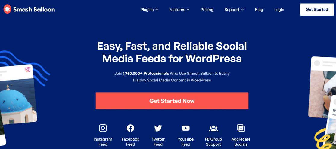 Smash Balloon - best social media plugin for WordPress