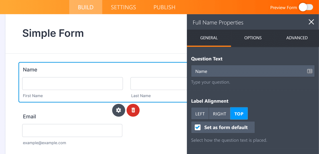 Jotform properties