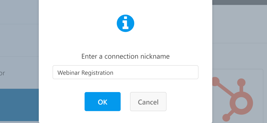 WordPress connection nickname