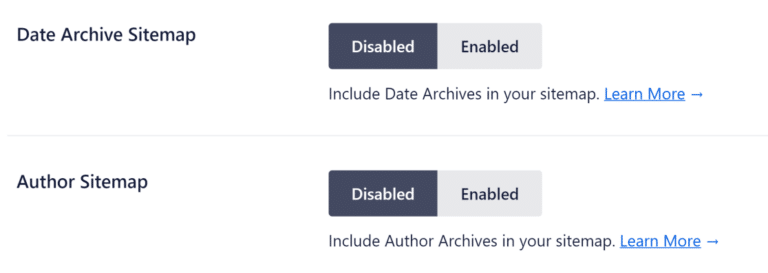 How To Create A Sitemap In WordPress Without Code In 2024   Date And Archive Settings 768x273 
