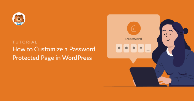 How to customize a password protected page in wordpress