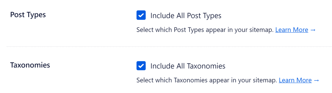 Post types and taxonomies