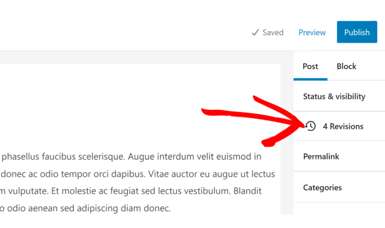 How to Undo Changes in WordPress (Posts, Pages & Forms)