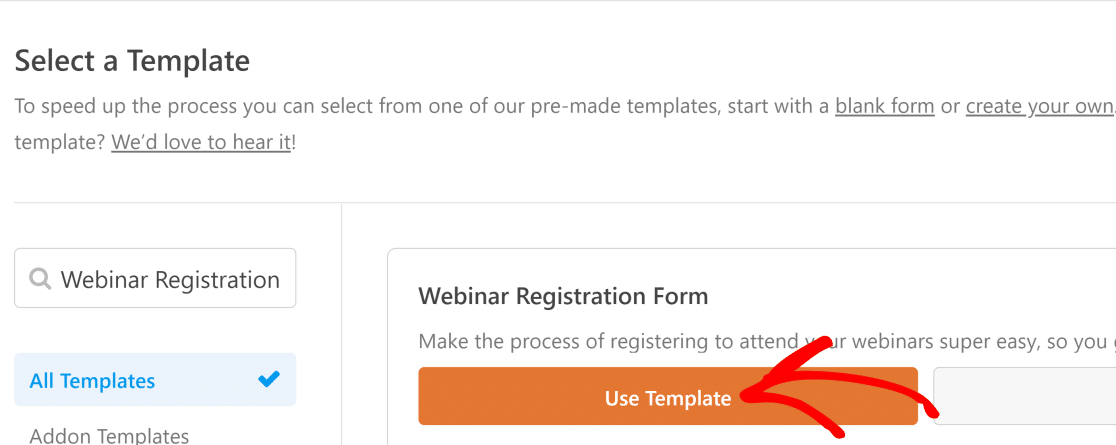 use webinar registration form template