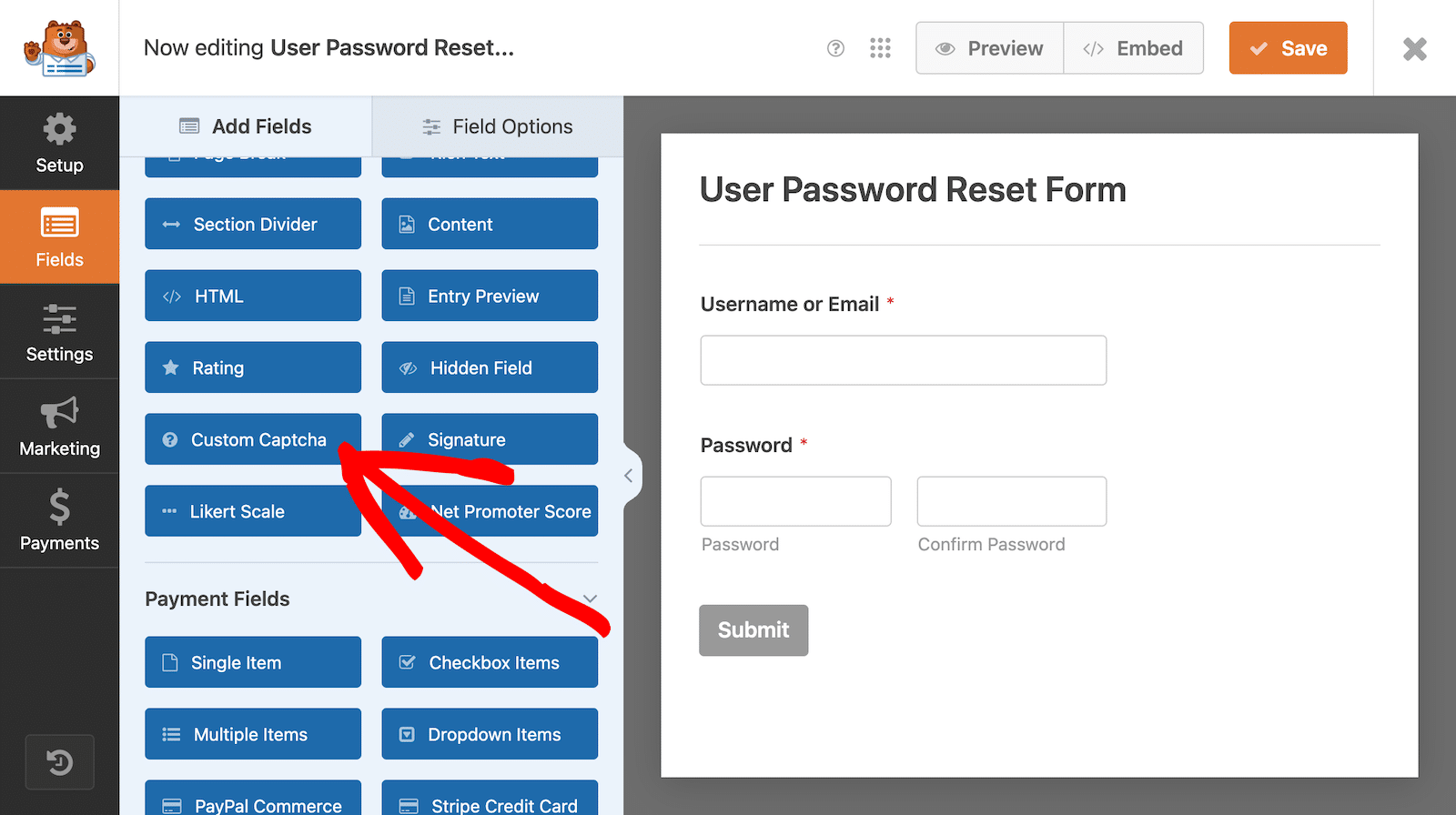 Add a Custom Captcha to your WordPress form. 