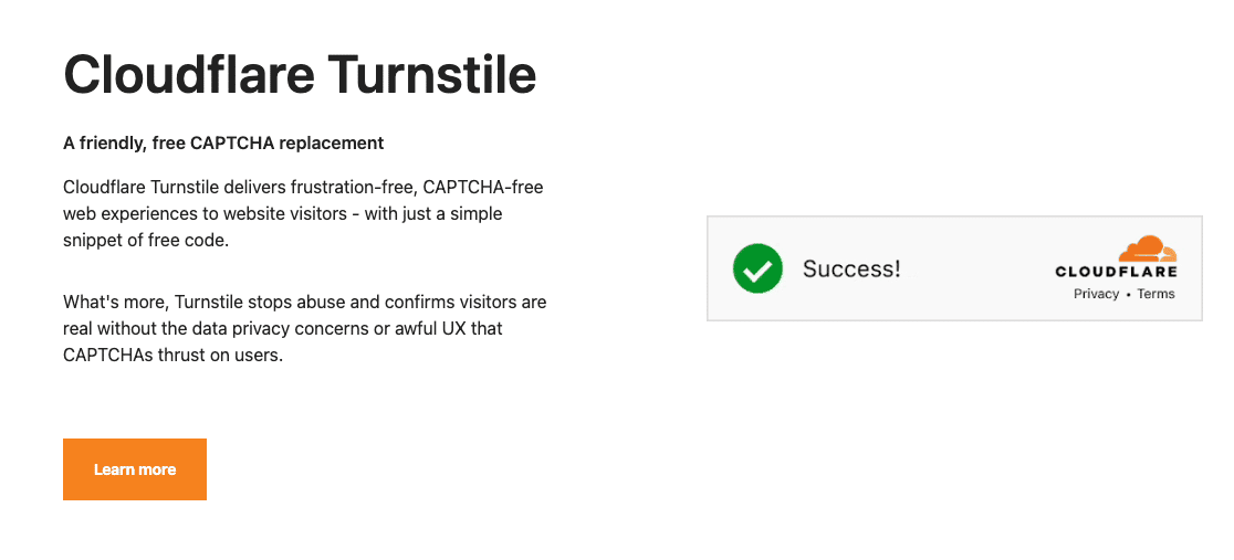 Cloudflare Turnstile