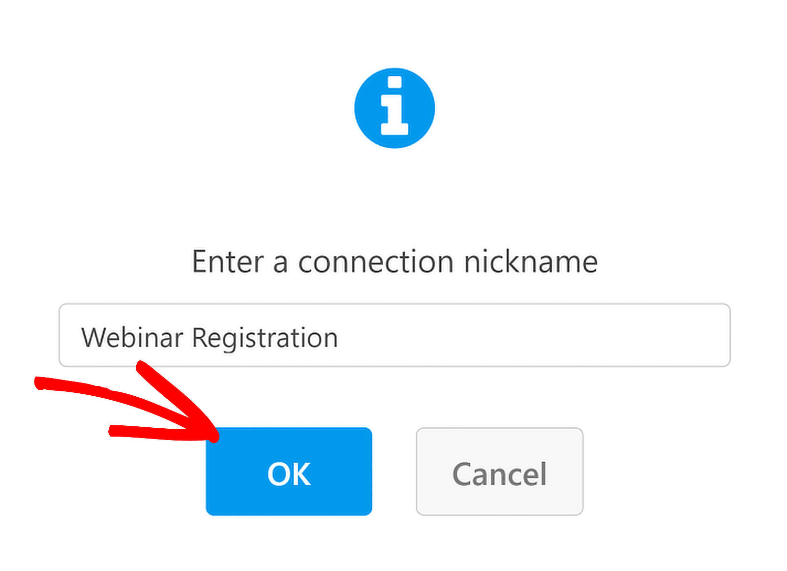 enter connection nickname