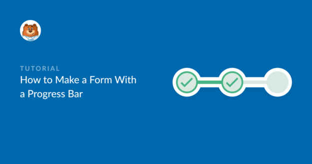 How to make a form with a progress bar