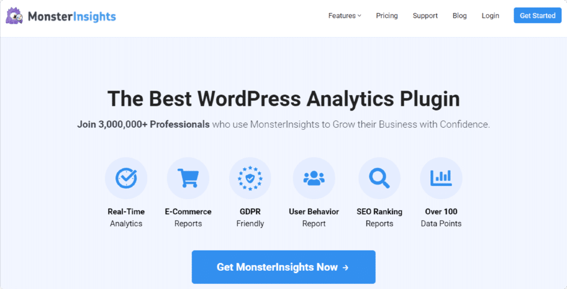 MonsterInsights Google Analytics WordPress plugin