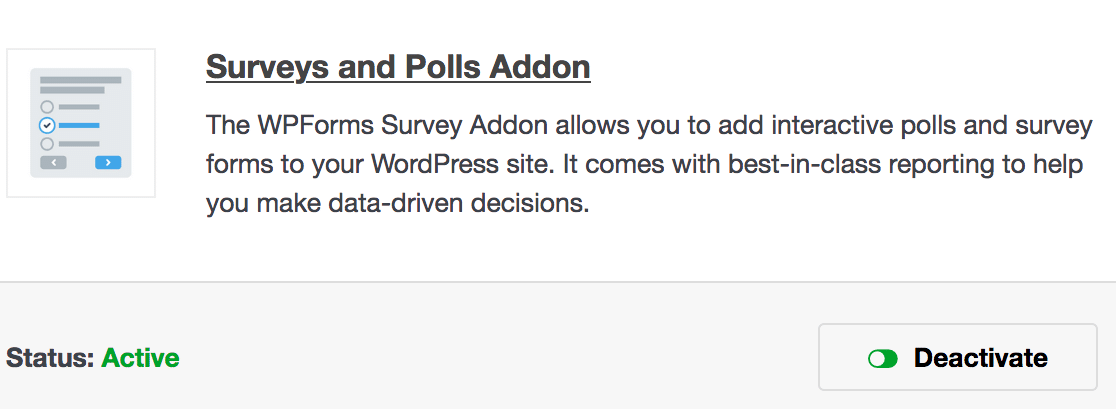 'Surveys and Polls' Addon'Surveys and Polls' Addon