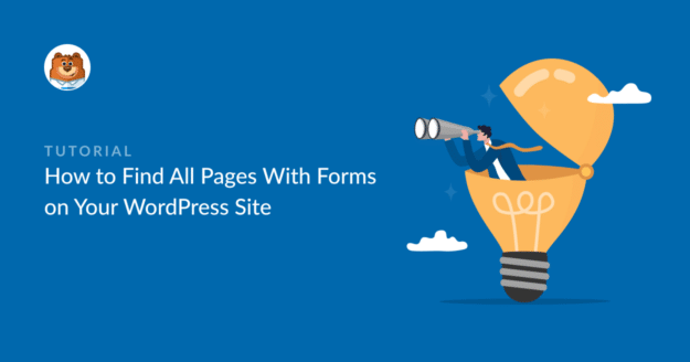 How to find all pages with forms on your WordPress site