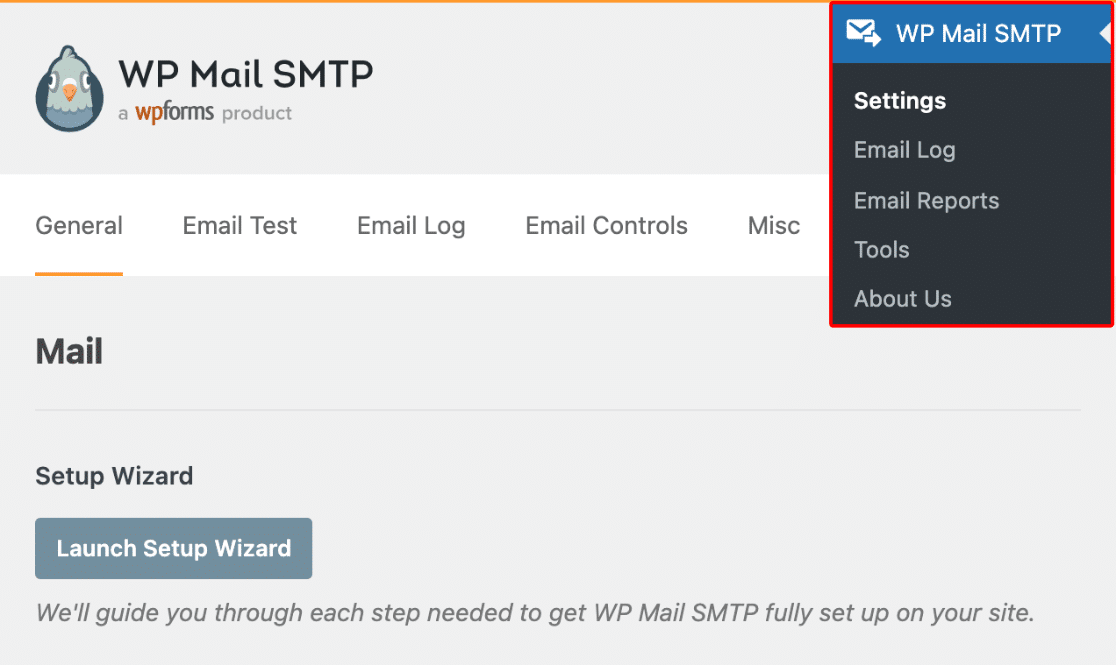 WP Mail SMTP Settings page