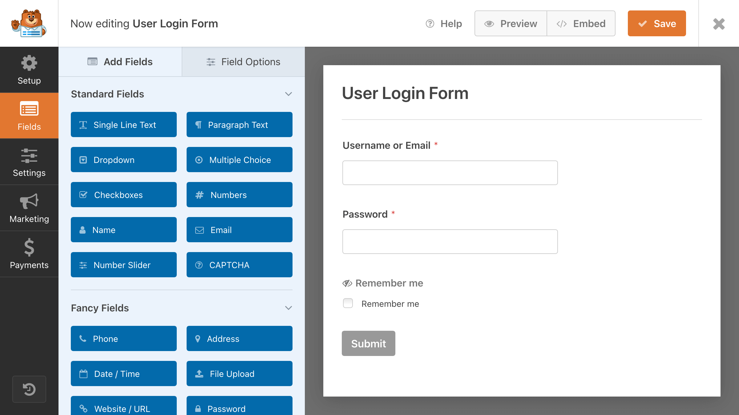 User Registration Form Screenshot 1
