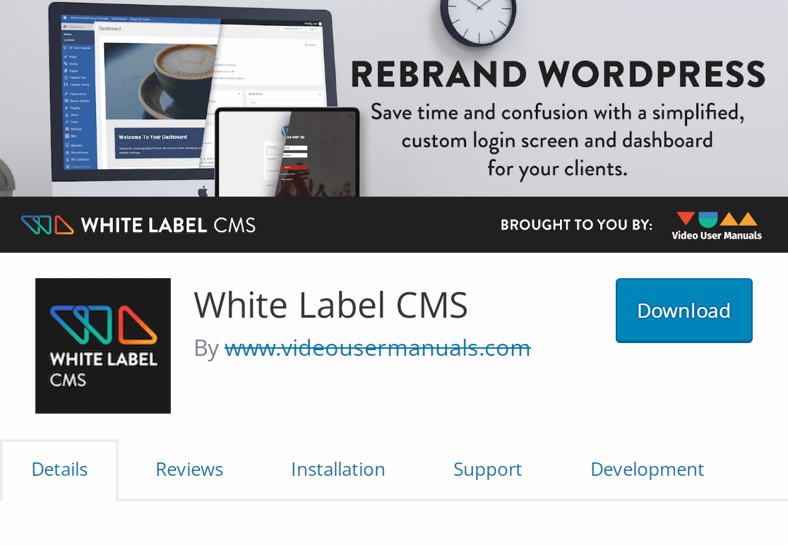 White Label CMS homepage