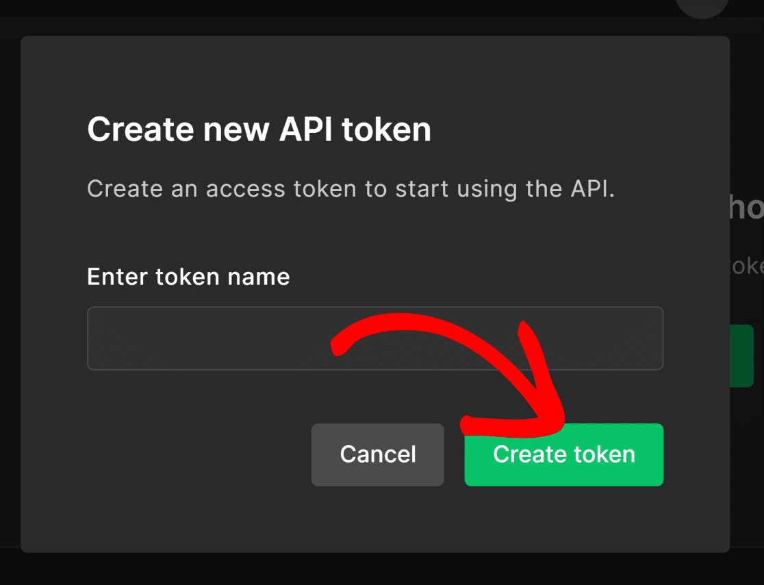 Create your MailerLite token
