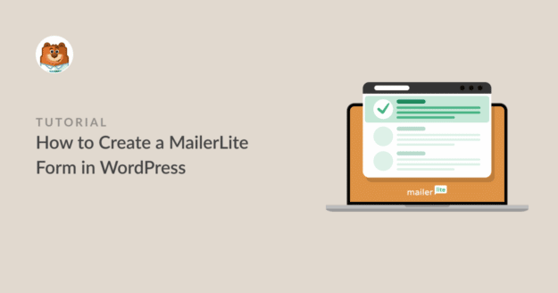 how to create a mailerlite form in wordpress