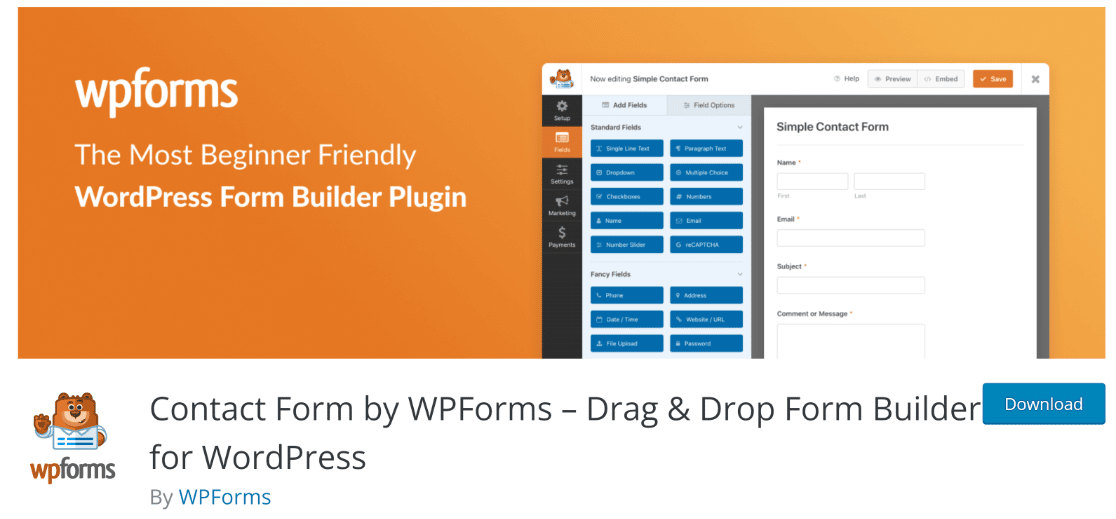 Best WPForms alternatives: WPForms Lite