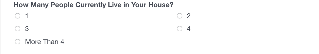 Household composition demographic question