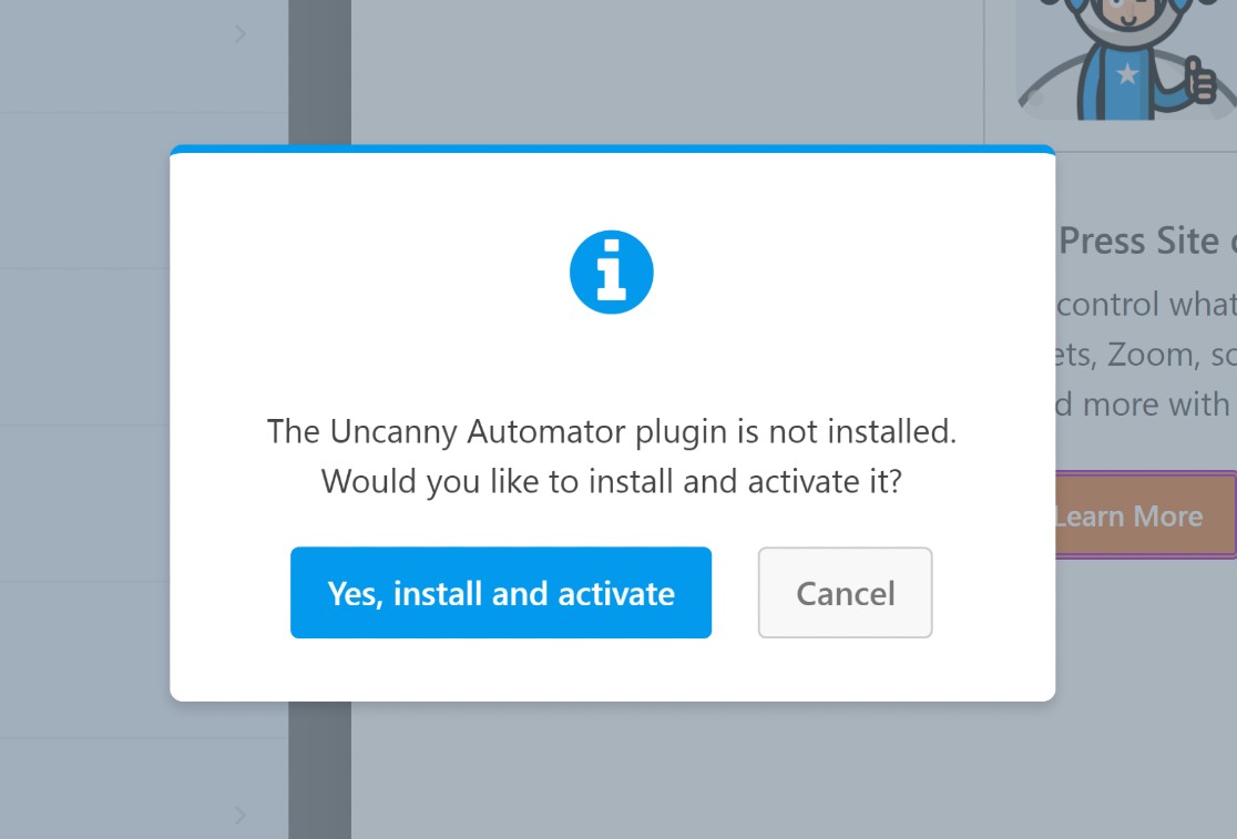 Install Uncanny automator