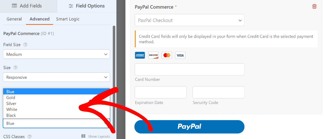 PayPal Commerce buttons