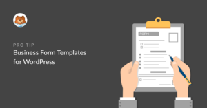 WordPress business form templates