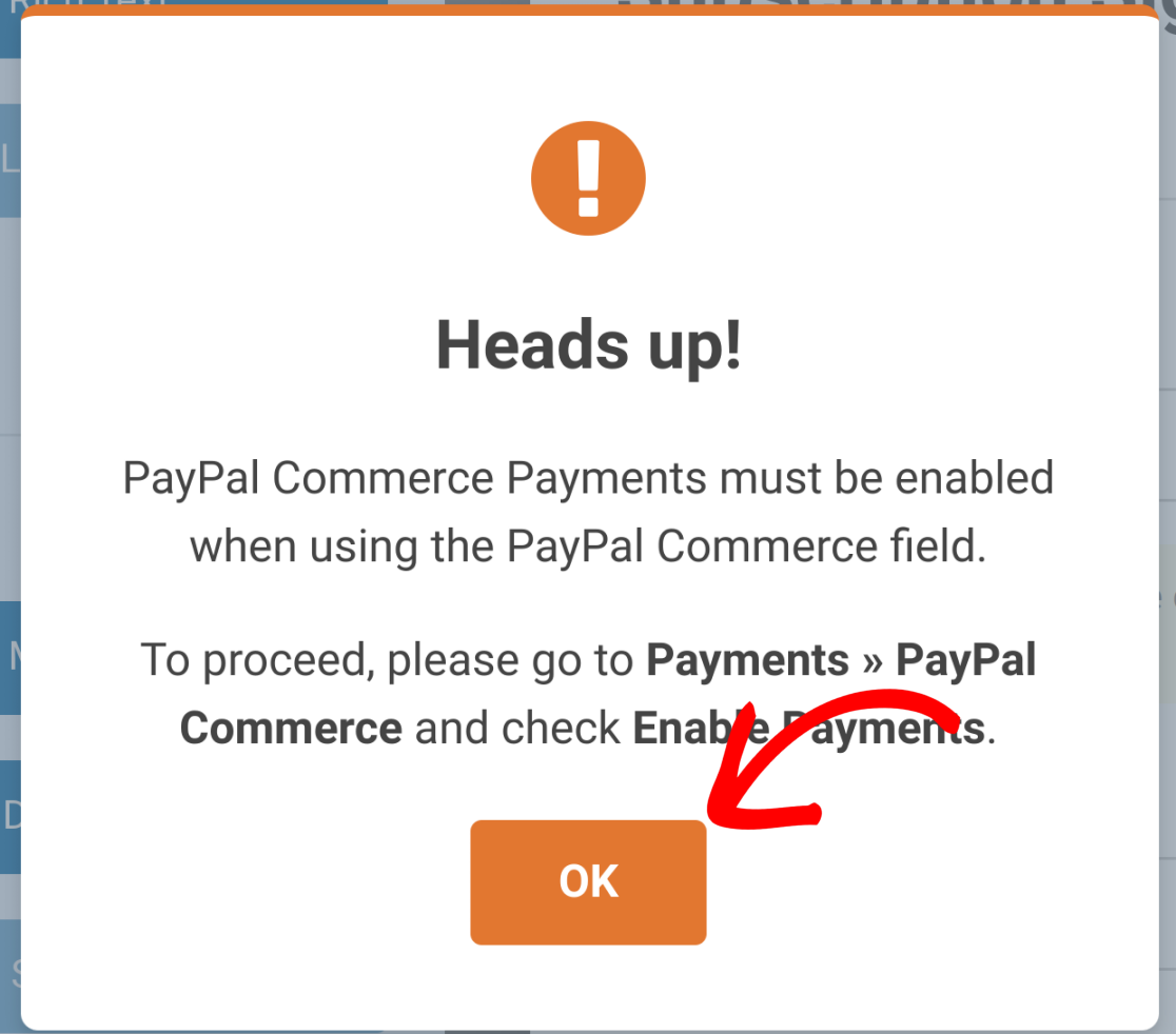 A PayPal Commerce popup 